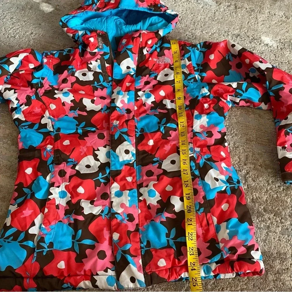 The North Face HeatSeeker Hyvent Jacket Ski Coat Insulated Floral Hooded: Large